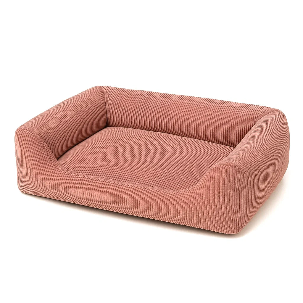 Cord Hundebett Rosa 100% Polyester 90x70x20 cm