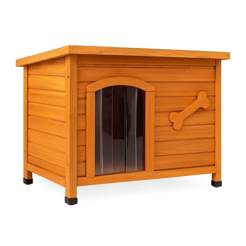 Hundehütte Holz Rechteckig Orange