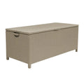 Aufbewahrungsbox Kunststoff Rattanoptik Beige 120x50x60 cm