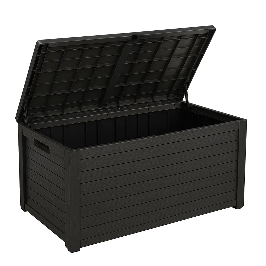 Garten Aufbewahrungsbox Kunststoff Schwarz 120x45x60 cm